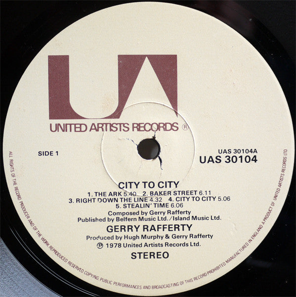 Gerry Rafferty - City To City (LP Tweedehands)