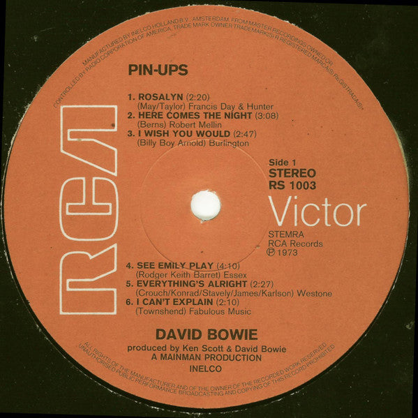 David Bowie - Pinups (LP Tweedehands)