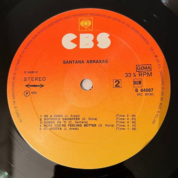 Santana - Abraxas  (LP Tweedehands)