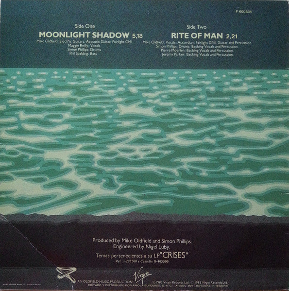 Mike Oldfield - Moonlight Shadow (12" Tweedehands)