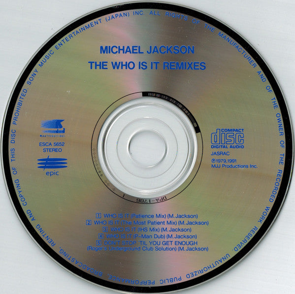 Michael Jackson - The Who Is It Remixes (CD Tweedehands) - Discords.nl