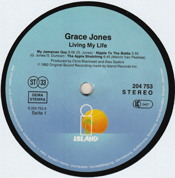 Grace Jones - Living My Life (LP Tweedehands)