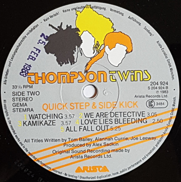 Thompson Twins - Quick Step & Side Kick (LP Tweedehands)