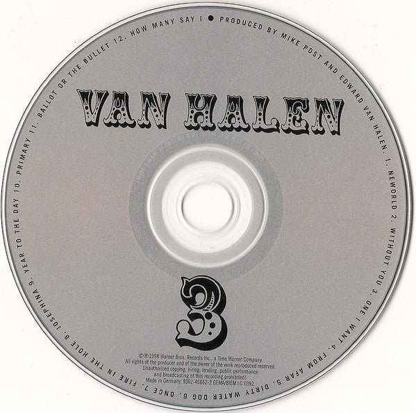 Van Halen - Van Halen III (CD) - Discords.nl