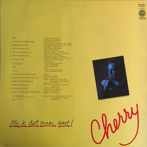 Cherry - Als Je Dat Maar Weet! (LP Tweedehands)