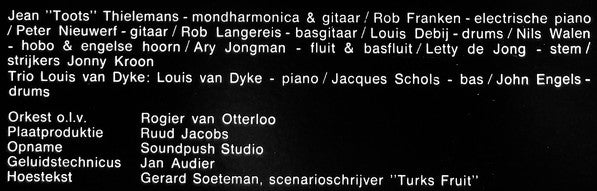 Rogier van Otterloo M.m.v. Louis Van Dyke Trio - Turks Fruit (LP Tweedehands) - Discords.nl