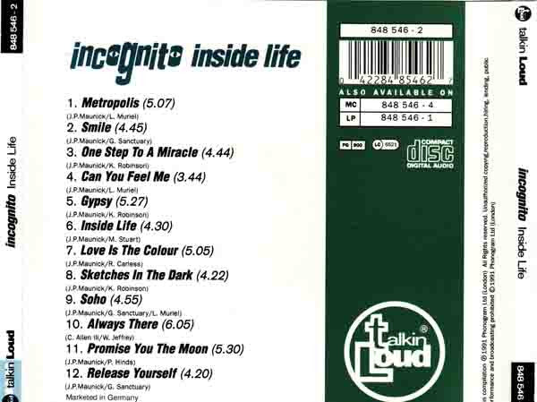 Incognito - Inside Life (CD)