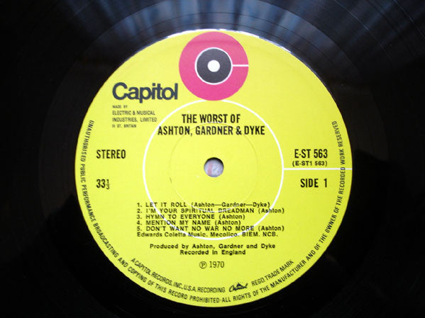 Ashton, Gardner & Dyke - The Worst  Of Ashton, Gardner + Dyke. (LP Tweedehands)