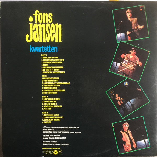 Fons Jansen - Kwartetten (LP Tweedehands)