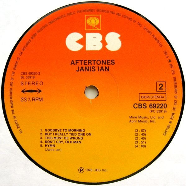 Janis Ian - Aftertones (LP Tweedehands) - Discords.nl