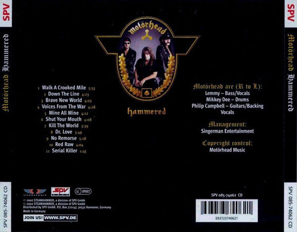 Motörhead - Hammered (CD Tweedehands)