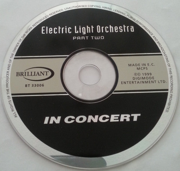 Electric Light Orchestra Part II - In Concert  (CD)