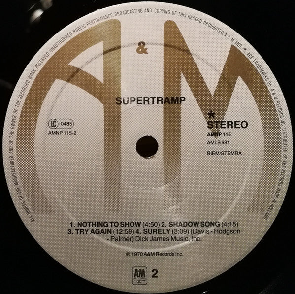 Supertramp - Supertramp (LP Tweedehands)