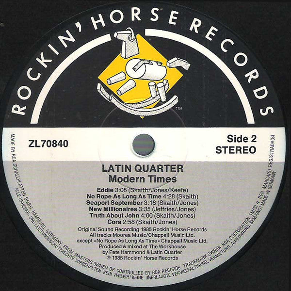Latin Quarter - Modern Times (LP Tweedehands)