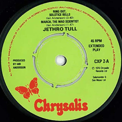 Jethro Tull - Ring Out, Solstice Bells (7-inch Tweedehands) - Discords.nl