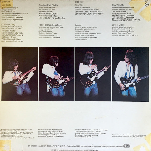 Jeff Beck - Wired (LP Tweedehands)