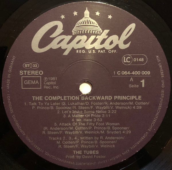 Tubes, The - The Completion Backward Principle (LP Tweedehands)