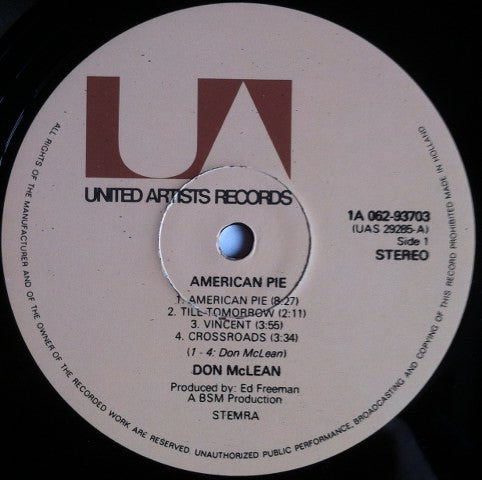 Don McLean - American Pie (LP Tweedehands)
