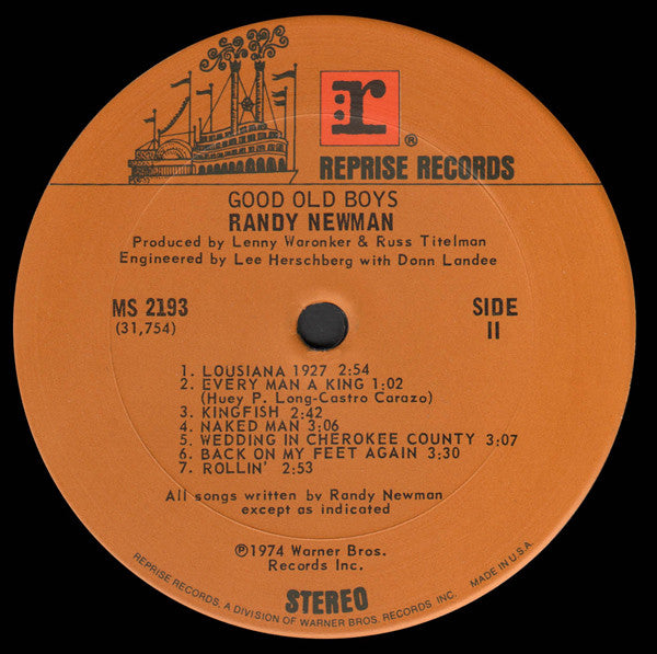 Randy Newman - Good Old Boys (LP Tweedehands)