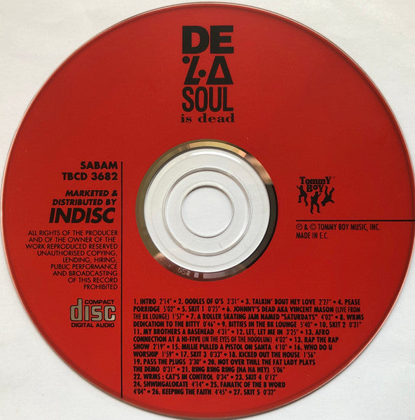 De La Soul - De La Soul Is Dead (CD Tweedehands)