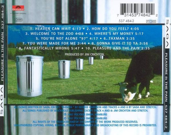Saga - Pleasure & The Pain (CD Tweedehands)