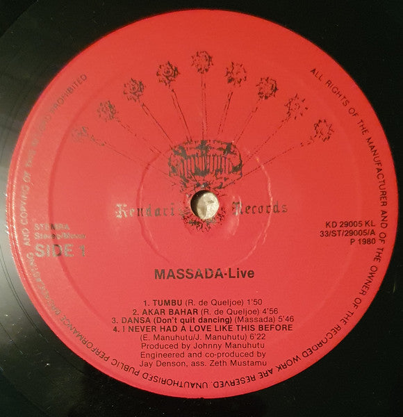 Massada (2) - Live (LP Tweedehands)