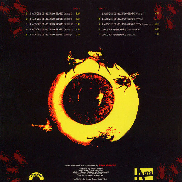 Ennio Morricone - 4 Mosche Di Velluto Grigio (LP Tweedehands)