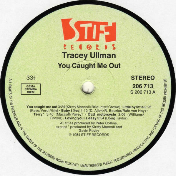 Tracey Ullman - You Caught Me Out (LP Tweedehands) - Discords.nl