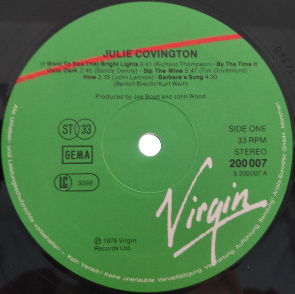 Julie Covington - Julie Covington (LP Tweedehands)