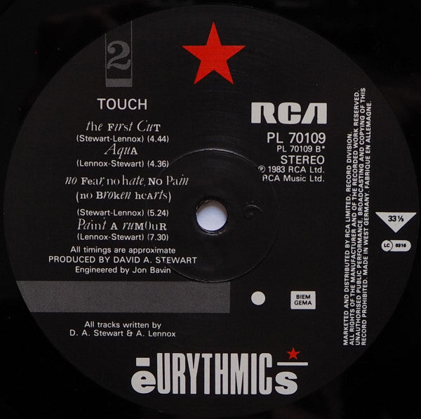 Eurythmics - Touch (LP Tweedehands)