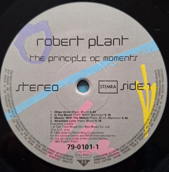 Robert Plant - The Principle Of Moments (LP Tweedehands) - Discords.nl