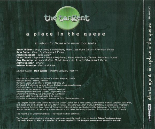 Tangent, The - III: A Place In The Queue (CD Tweedehands)