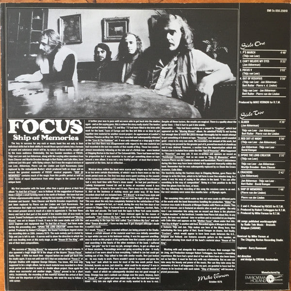 Focus - Ship Of Memories (LP Tweedehands)