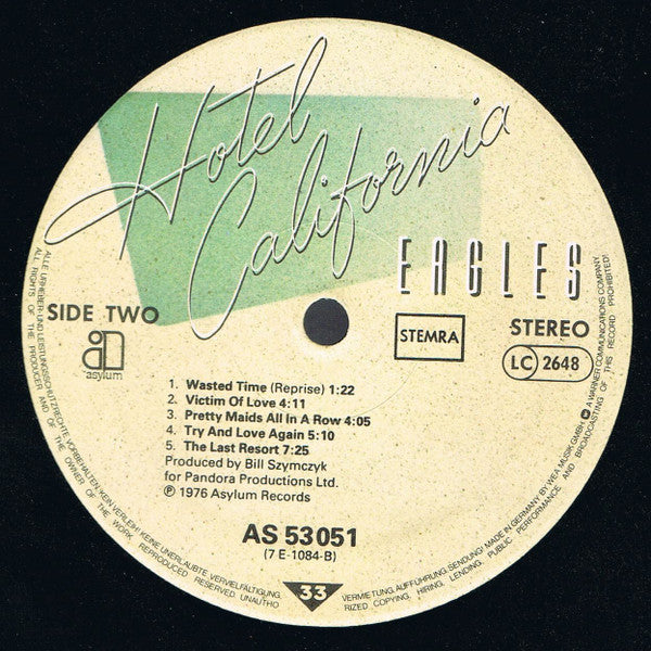 Eagles - Hotel California (LP Tweedehands) - Discords.nl