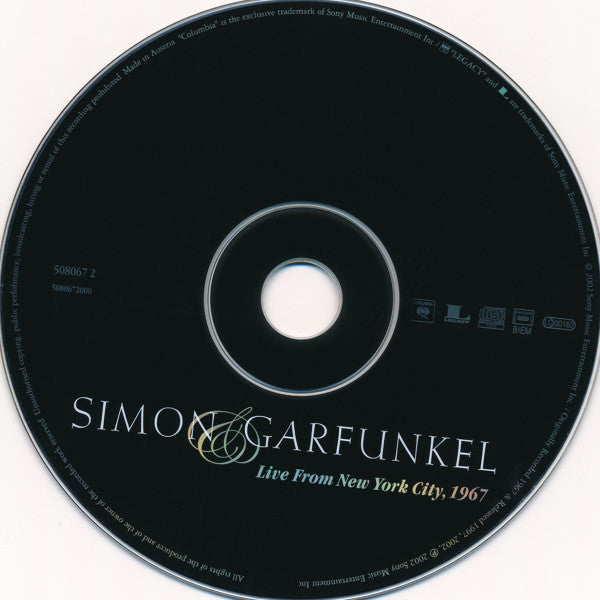 Simon & Garfunkel - Live From New York City, 1967 (CD Tweedehands) - Discords.nl