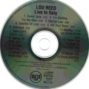 Lou Reed - Live In Italy (CD Tweedehands)