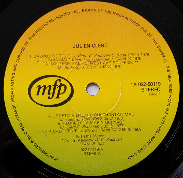 Julien Clerc - Julien Clerc (LP Tweedehands)