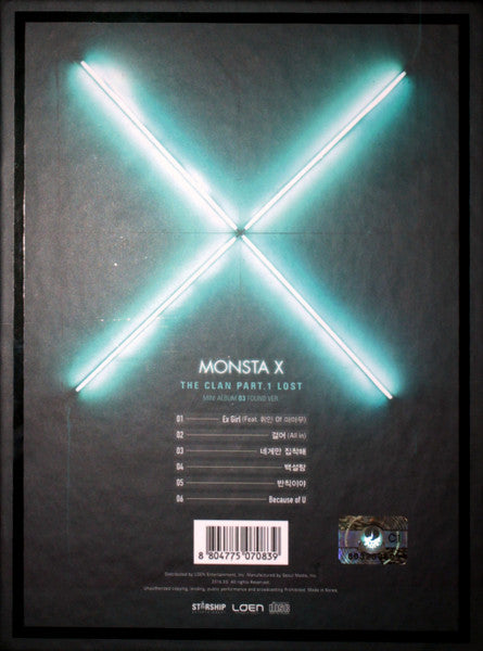 Monsta X (2) - The Clan, Pt. 1 <Lost> (CD Tweedehands)