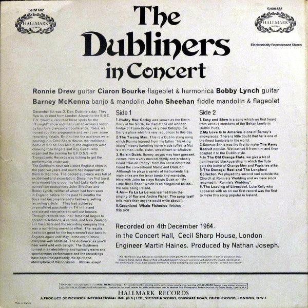 Dubliners, The - In Concert (LP Tweedehands)