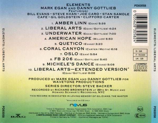 Elements - Liberal Arts (CD Tweedehands)