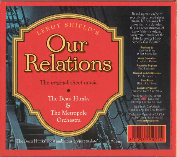 Beau Hunks, The & Metropole Orchestra / LeRoy Shield - LeRoy Shield's Our Relations (The Lost Laurel & Hardy Music) (CD)