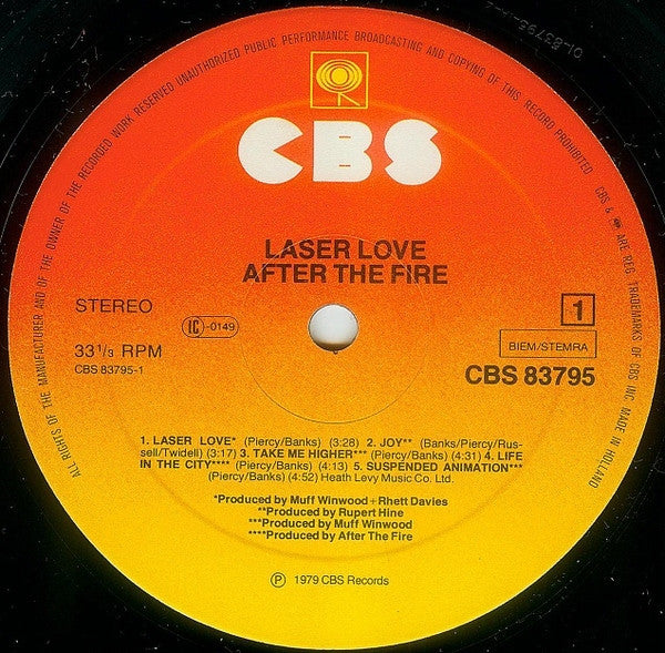 After The Fire - Laser Love (LP Tweedehands)