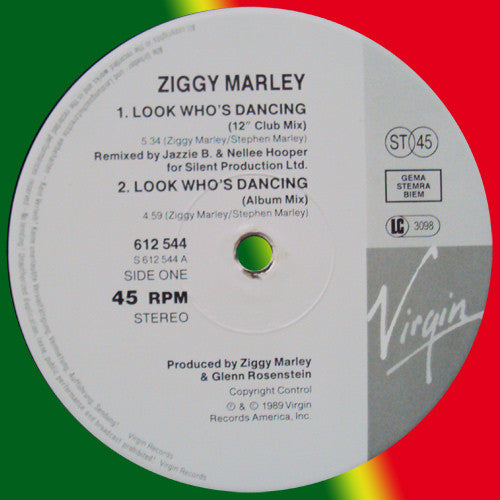 Ziggy Marley And The Melody Makers - Look Who's Dancing (12" Tweedehands)