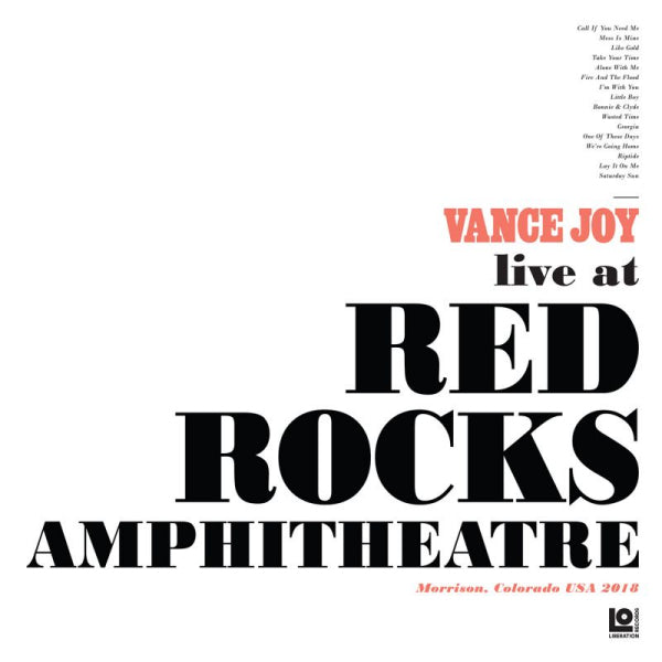 Vance Joy - Live at the red rocks amphitheatre (LP) - Discords.nl