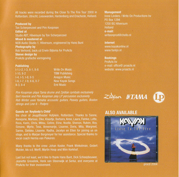 Kayak - Chance For A Live Time (CD)