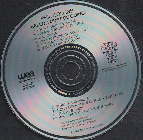 Phil Collins - Hello, I Must Be Going! (CD Tweedehands)