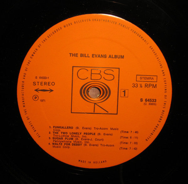 Bill Evans - The Bill Evans Album (LP Tweedehands) - Discords.nl