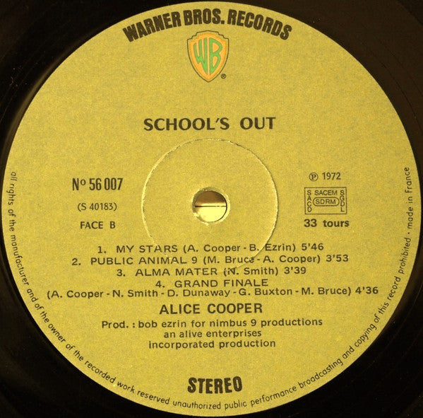 Alice Cooper - School's Out (LP Tweedehands)