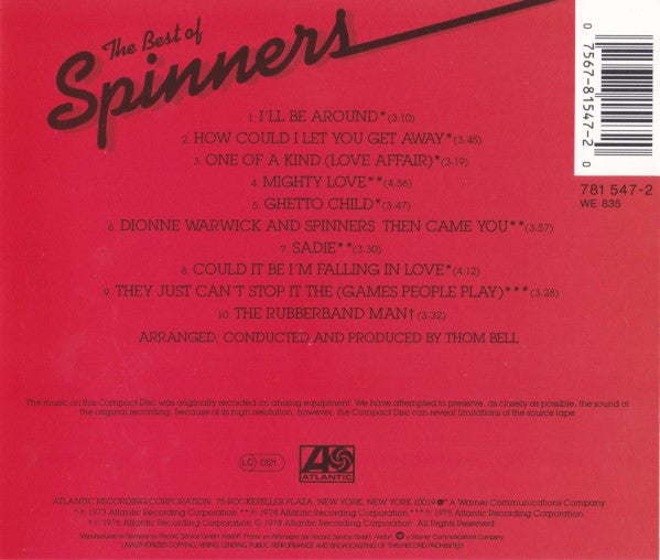 Spinners - The Best Of Spinners (CD)