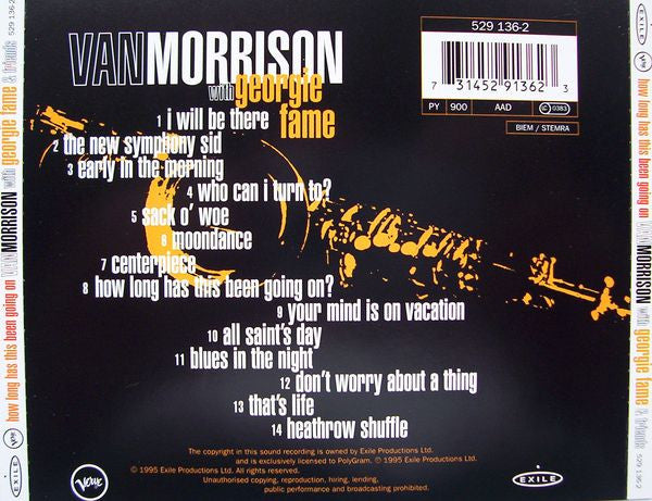 Van Morrison With Georgie Fame & Various - How Long Has This Been Going On (CD)